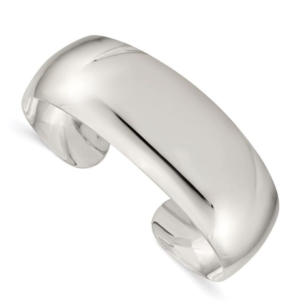 Kazi Luxury Sterling Silver Solid Polished Plain … - image 1